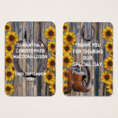 西素朴カウボーイ好き感謝していよラベル (正面&裏面)