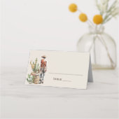 西素朴カウボーイ結婚ズ プレイスカード (正面)