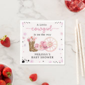 西素朴カウボーイ赤ちゃんシャワーナプキンス スタンダードカクテルナプキン (インサイチュ)