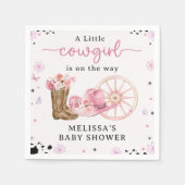 西素朴カウボーイ赤ちゃんシャワーナプキンス スタンダードカクテルナプキン (正面)