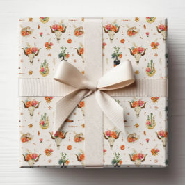 西素朴カウボーイ ラッピングペーパー