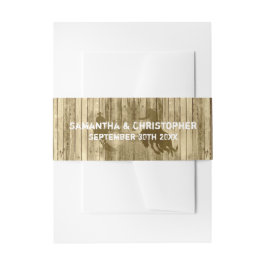 西素朴カウボーイ・ワイルドウ結婚ウェスト 招待状ベリーバンド