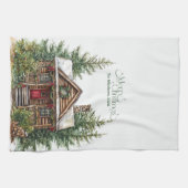 西素朴クリスマス キッチンタオル (横)