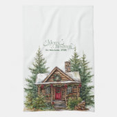 西素朴クリスマス キッチンタオル (縦)