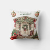 西素朴クリスマス クッション (正面)