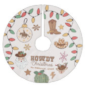 西素朴クリスマス ブラッシュドポリエステルツリースカート (正面)