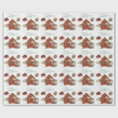 西素朴クリスマス ラッピングペーパー (フラット)