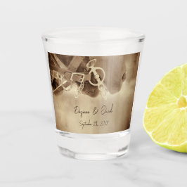 西素朴ブラウン結婚ウマ ショットグラス