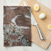 西素朴南西コーヒドレザー名 キッチンタオル (四つ折り)