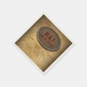 西素朴国カウボーイバのバ結婚ウ小屋 スタンダードカクテルナプキン (角)