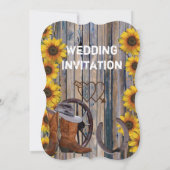 西素朴国スタイルカウボーイ結婚ズ 招待状 (裏面)