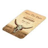 西素朴国ベージュ日付を保存 マグネット (左側)