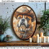 西素朴州保安官ブルドッグ、帽子DD3デコページ 薄葉紙