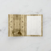 西素朴方の荒れた西は私の花嫁介添人 招待状 (内部)