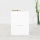 西素朴方の荒れた西は私の花嫁介添人 招待状 (裏面)