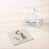 西素朴方結婚の スクエアペーパーコースター (インサイチュ)