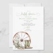 西素朴書道ブライダルシャワー 招待状 (正面)