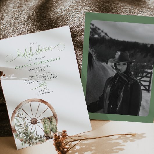 西素朴書道ブライダルシャワー 招待状