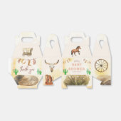 西素朴水色カウボーイ赤ちゃんシャワー フェイバーボックス (折り畳みなし)