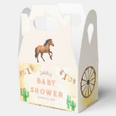 西素朴水色カウボーイ赤ちゃんシャワー フェイバーボックス (オープン)