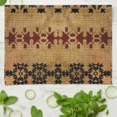 西素朴泥地 キッチンタオル (折り畳み)