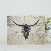 西素朴牛のスカルブラックテクスチャのデコページ (スタンド正面)