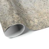 西素朴牛のスカルブラックテクスチャのデコページ ラッピングペーパー (ロールコーナー)