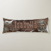 西素朴牛革の名前 ボディピロー (正面)