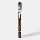 西素朴牛革プリントブラウンレザー名 Case-Mate iPhoneケース (裏面 / 右)