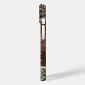 西素朴牛革プリントブラウンレザー名 Case-Mate iPhoneケース (裏面 / 左)