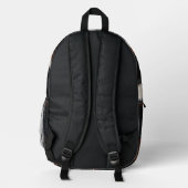 西素朴牛類模様 プリントバックパック (裏面)