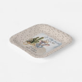 西素朴象カウボーイボーイベビーシャワー ペーパープレート (傾斜あり)