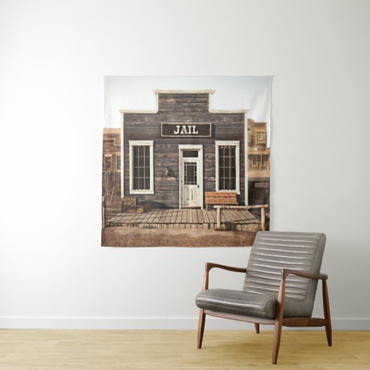 西素朴部の町の刑務所3D編集西部の一部 タペストリー (インサイチュ)