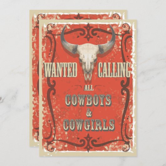 西素朴部パーティの招待状 招待状 (正面/裏面)