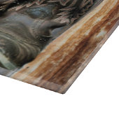 西素朴馬カウボーイブーツひまわり カッティングボード (角)