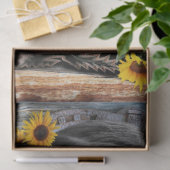 西素朴馬カウボーイブーツひまわり 薄葉紙 (ギフト)