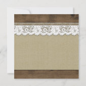 西素朴馬蹄形結婚式招待状 招待状 (裏面)