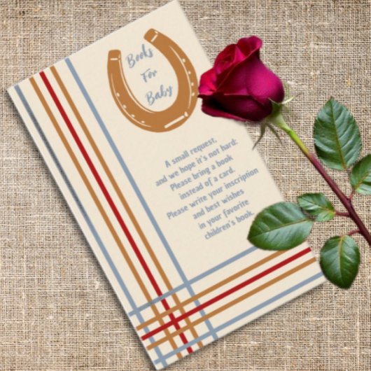 西素朴馬蹄本ベビー エンクロージャーカード