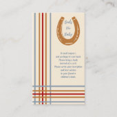 西素朴馬蹄本ベビー エンクロージャーカード (正面)