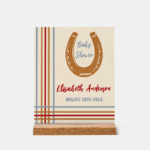 西素朴馬蹄赤ちゃんシャワー アクリルサイン (正面)