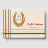 西素朴馬蹄赤ちゃんシャワー ゲストブック (正面)