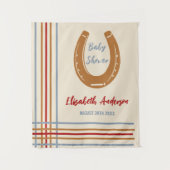 西素朴馬蹄赤ちゃんシャワー タペストリー (正面)