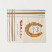 西素朴馬蹄赤ちゃんシャワー タペストリー (正面(横))