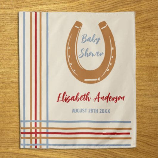 西素朴馬蹄赤ちゃんシャワー タペストリー