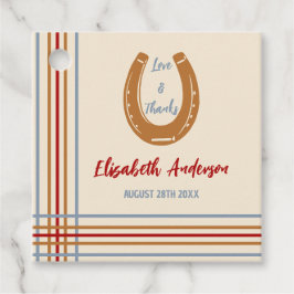 西素朴馬蹄赤ちゃんシャワー フェイバータグ