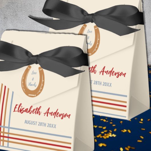 西素朴馬蹄赤ちゃんシャワー フェイバーボックス