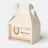 西素朴馬蹄赤ちゃんシャワー フェイバーボックス (正面サイド)