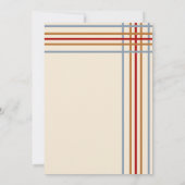 西素朴馬蹄赤ちゃんシャワー 招待状 (裏面)