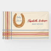 西素朴馬蹄赤ちゃんシャワー 横断幕 (横)