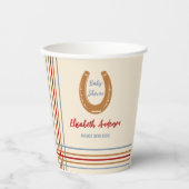 西素朴馬蹄赤ちゃんシャワー 紙コップ (正面)